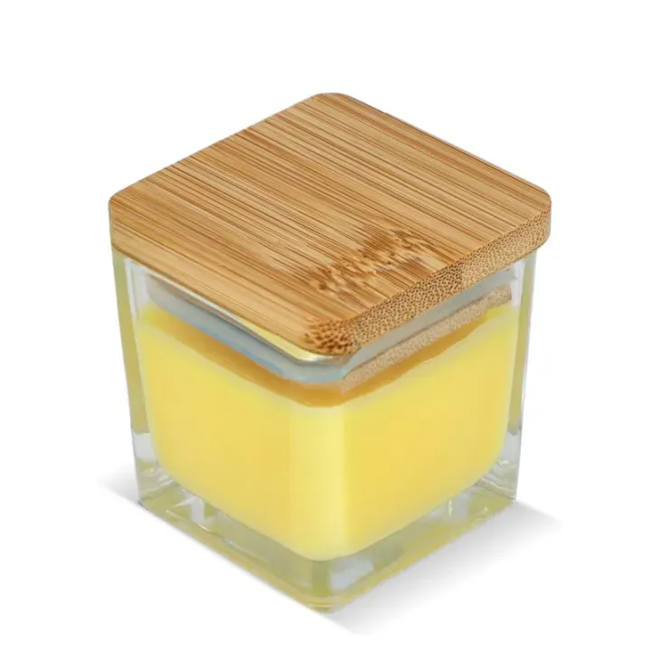 Chakra plant based candle in glass jar - LT90747 (N0041)